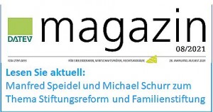 DATEV Magazin Speidel/Schurr Familienstiftung